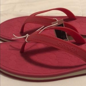Coach Shoes - Coach Pink Flip Flops Coach Shoes - Coach Pink Flip Flops